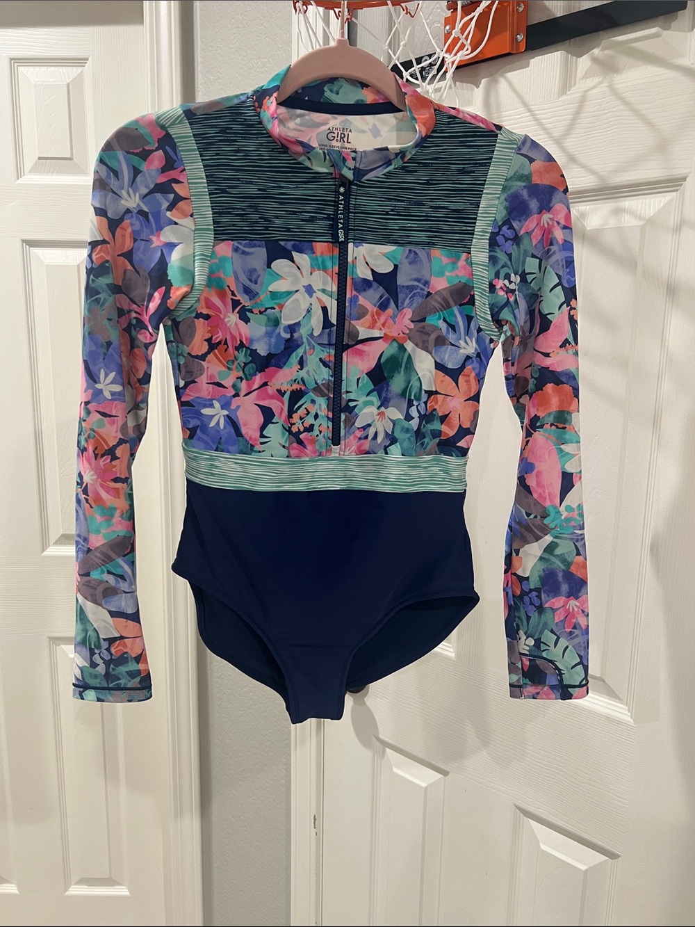 Athleta Girls one piece swim - EUC - size 14